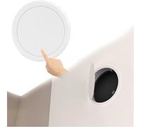 Minglez Round Access Panel 5 6 8 10 12 16 18 inch, Drywall/Ceiling and Wall/Boat Access Door Inspection Hatch, Metal Wall Hole Cover Plate White(5in/120mm)