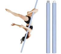 Minglez Silicone Stripper Pole for Aerial Flying Spinning, Adjustable Portable Dance Pole Apartment Friendly, Beginners/Professionals Dance Pole for Home(Blue,2.0m/6.6ft)