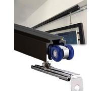 Minglez Sliding Door Kit 3.5 4 6 9 10 12 14 16 18 20 ft Soft Close Barn Door Hardware Kit, Sliding Pocket Door Track Set for Closet Cabinet Door, Bypass Door Box Rail Set(14.1ft/429cm)