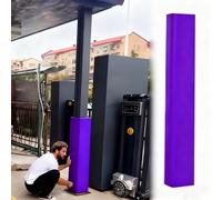 Minglez Square Basketball Pole Pad for Protective, Pole Padding Column Wraps for Porch/Garage/Basement, Outdoor Metal Pole Cover for 2 3 4 5 6 7 8 10 12 in(Purple,5.5x5.5in/14x14cm)