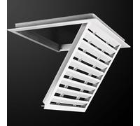 Minglez Ventilated Ceiling Access Door with Louvered Panels, 10x10 12x12 14x14 16x16 24x24 inch Square Wall Hole Cover for Attic, Flap Plate Loft Hatch(200x200mm/7.9x7.9in)