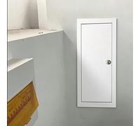 Minglez White Ceiling Wall Hole Cover Plate for Internal Cable, Metal Access Door Panel 300x600 300x300 600x600 500x500 mm, Embedded Inspection Cover(200x150mm/8x6in)