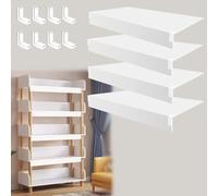 Minglez White Closet Shelves Covers for Wire Shelves, Pantry Wire Rack Covers 24x16 20x16 36x16 32x16 in, Waterproof Storage Rack Covers for Metal Shelves(32x48in/81x122cm)