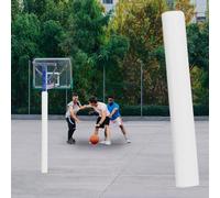 Minglez White Pole Padding Wrap for Basketball Hoop, Foam Garage Pole Protector Padding 3 4 5 6 10 inch, Round Basement Poles Cover for Metal(H:47"/119.4cm,Dia:4"/10cm)
