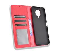 MingMing Wallet Case for Nokia G20 Case, Retro Style Wallet Magnetic Cover with Credit Card Slots and Flip Stand, Leather Phone Case Compatible with Nokia G20, Red