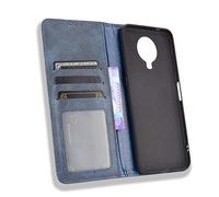 MingMing Wallet Case for Nokia G20 Case, Retro Style Wallet Magnetic Cover with Credit Card Slots and Flip Stand, Leather Phone Case Compatible with Nokia G20, Blue