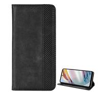 MingMing Wallet Case for Samsung Galaxy Z Flip3 5G Case, Retro Style Wallet Magnetic Cover with Credit Card Slots and Flip Stand, Leather Phone Case Compatible with Samsung Galaxy Z Flip3 5G, Black