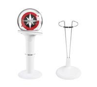 MingQiEven K-pop Lightstick Stand 2 Pack Holder Compatible with Official Lightsticks, Display Stand, Compatible with Stray Kids|Enhypen|Ateez|Twice (White)