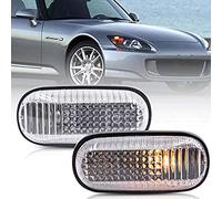 Mingrui test OEM Side Marker Light for 2000-2009 Hon'da S2000 S2K 2Pcs Fender Indicator Lamp Clear Lens With Amber Halogen Light Bulbs