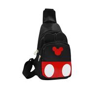 MINGSEECESS Women Cute Cartoon Fanny Pack 3D Mini Animal Shaped Chest Bag Crossbody Shoulder Bag for Girls, mouse-black, One Size