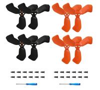 MINGVEN Neo 2 Accessories - 8PCS Replacement Propellers for DJI Neo 2, Durable & Lightweight with Screwdriver & Screws, Easy Installation for Stable Flight (4 Black+4 Orange)