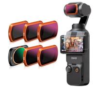 MINGVEN Osmo Pocket 3 Magnetic ND Filters Set + CPL Filter Compatible with DJI Osmo Pocket 3/Xtra Muse Vlogging Camera Accessories - 6 Pack (CPL, ND8, ND16, ND32, ND64, ND128)