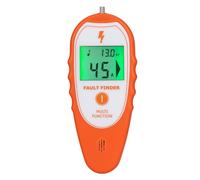 MINGYA Electric Fence Tester and Fault Finder with Backlight, 15KV Digital Electric Fence Voltage Tester 200V-15000V Orange