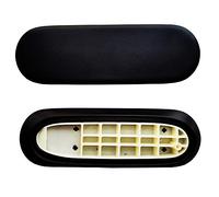 Arm Pads Caps Replacement for Herman Miller Fixed and Height Adjustable Armrest Sayl Office Chair, Black Vinyl (1-Pair)