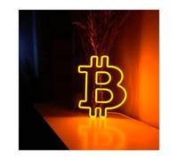 MINGYTN Sign Lamp Bitcoin Neon Sign, Trading Room Wall Decor Coffee Shop, Game Room, Bar Club USB Powered Lamp 31cmх24cm