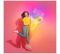MINGYTN Sign Lamp Ice Cream Neon Sign Light Decoration Business 55.5X32cm(B)