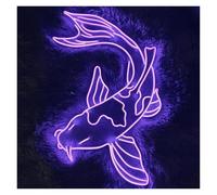 MINGYTN Sign Lamp Koi Fish Neon Sign Game Room Wall Decor Bar 60cm(C)