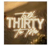 MINGYTN Sign Lamp Talk Dirty to ME Neon Art Sign Yard,Birthday Neon Home Decor Anniver(Warm White,50cm)