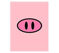 MINGYTN Wall Art Canvas Prints Cute Piggy Poster Canvas Printing Color Fashion Trend Room Home Villa Decoration(E,40x60cm)