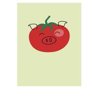 MINGYTN Wall Art Canvas Prints Cute Piggy Poster Canvas Printing Color Fashion Trend Room Home Villa Decoration(K,50x70cm)