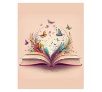 MINGYTN Wall Art Canvas Prints Magic Book Art Poster Canvas Printing Fashion Popular Room Home Villa Decoration Aesthetics Natural Wall Canvas Decoration(K,40x60cm)