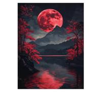 MINGYTN Wall Art Canvas Prints Moon Art Poster Canvas Printing Color Fashion Popular Room Home Villa Decoration Aesthetics Natural Wall Canvas Decoration(S,50x70cm)