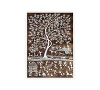 MINGYTN Wall Art Canvas Prints Retro Indian Printmaking Abstract Images Bohemian Print Poster Wall Art Canvas Painting For Home Decor(H,40x60cm)