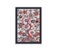 MINGYTN Wall Art Canvas Prints Retro Indian Printmaking Abstract Images Bohemian Print Poster Wall Art Canvas Painting For Home Decor(X,30x40cm)