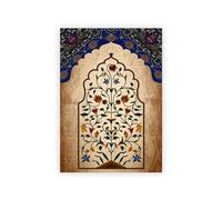 MINGYTN Wall Art Canvas Prints Retro Indian Printmaking Abstract Images Bohemian Print Poster Wall Art Canvas Painting For Home Decor(C,20x30cm)