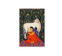 MINGYTN Wall Art Canvas Prints Retro Indian Printmaking Abstract Images Bohemian Print Poster Wall Art Canvas Painting For Home Decor(D,40x50cm)