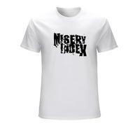MINGYU VINIBABY Men's Keling Goldfish Youth Artist Slim Fit Misery Index T-Shirts White 3XL