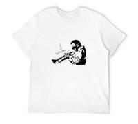 MINGYU VINIBABY Men's Miles Davis 100% Cotton Bitches Brew Sketches of Spain Tutu Boplicity T-Shirts White 3XL
