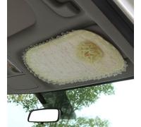 MINGZAIQIPEI Car Cute Beige Lace Style Auto Interior Accessories Four Seasons Universal Fit Most Car SUV (Sun Visor CD Clip)