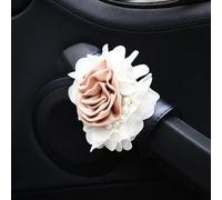 MINGZAIQIPEI Car Cute Pearl Flower Style Auto Interior Accessories Four Seasons Universal Fit Most Car SUV (2PCS Car Door Gloves)