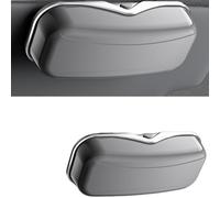 MINGZAIQIPEI Universal Car Visor Sunglasses Holder Storage Box - Practical Auto Interior Accessory for Secure & Easy Access to Sunglasses While Driving (Grey)