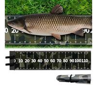 MINGZE 118 * 30cm Fish Tape Measure, Fishing Unhooking Mat, Tape Measure Unhooking Mat Fishing, Fish Tape Easy to Carry and Clean for Carp Coarse Beginners Anglers Outdoor