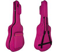 MINGZE 41 Inch Guitar Bag, Guitar Gig Bags,Plus Cotton Thick Waterproof Adjustable Shoulder Strap Guitar Backpack, A Variety of Colors (Red)