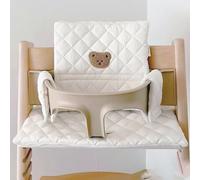 MINGZE High Chair Cushion, Stokke Tripp Trapp Soft and Comfortable Baby Seat Cover, Cotton Padding High Chair with Insert Cotton Fabric Cover Filled, Easy to Fit, with Cute Graphics