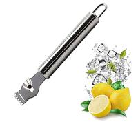 MINGZE Lemon Stainless Steel Zester Grater Orange Citrus Kitchen Peeler Tool with Channel Knife, Stainless Steel - Premium Sabatier Kitchen Chef Tool Handheld Fruit Orange Peeler