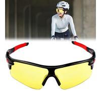 MINGZE Safety Glasses with Clear Anti Fog Scratch Resistant Wrap-Around Lenses and No-Slip Grips, UV Protection, Sunglasses for Cycling Fishing Golf