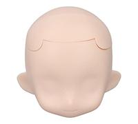 mingzhe 1/12 Blank Doll Head Removable Plastic Cement Ball Jointed Doll Head for DIY Makeup Customizable Parts (Milky White)