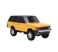 mingzhe 1:18 RC Car Off Road Remote Control SUV Truck Toy Vehicle with Rubber Tires Spring Suspension for Enthusiasts (yellow)