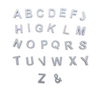 MINGZHE 124 Pcs Magnetic Letters Decorative Magnetic EVA Alphabet Letters Uppercase Alphabet ABC Magnets for Fridge Refrigerator Educational Tools for Spelling and Learning(Grey)