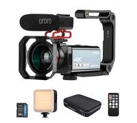 Mingzhe 4K Digital Video Camera, 30MP 30X Digital Zoom Face Detection Anti Shake 3.5 Inch IPS Touch Panel WiFi Camcorder DV Recorder with Remote Control + Battery + Battery Charger