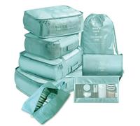 mingzhe 8 Set Packing Cubes for Suitcases Water Oxford Cloth Luggage