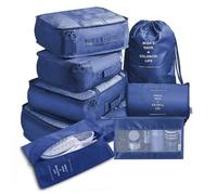 mingzhe 8 Set Packing Cubes for Suitcases Water Oxford Cloth Luggage