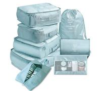 mingzhe 8 Set Packing Cubes for Suitcases Water Oxford Cloth Luggage