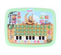 Mingzhe Arabic Learning Machine Interactive Electronic Educational Toy with 28 Alphabet Words 10 Numbers for Kids Children Plastic 7.1 X 9.4 X 0.8in (Green)