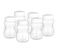 Mingzhe Breastmilk Bottles Set 8 PCS BPA Free Leakproof Lid Wide Neck Breast Milk Collecting Storage Bottles 180ml 6.1oz for Nursing Mothers Travel Home Work (6 PCS)