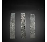 Mingzhe Damascus Steel Billet Premium Patterned Forged Steel Bar High Density Toughness Home Cutter Making Material Multipurpose Crafting Quenched Smoothed Lightnings Raindrop Armor (Lightnings